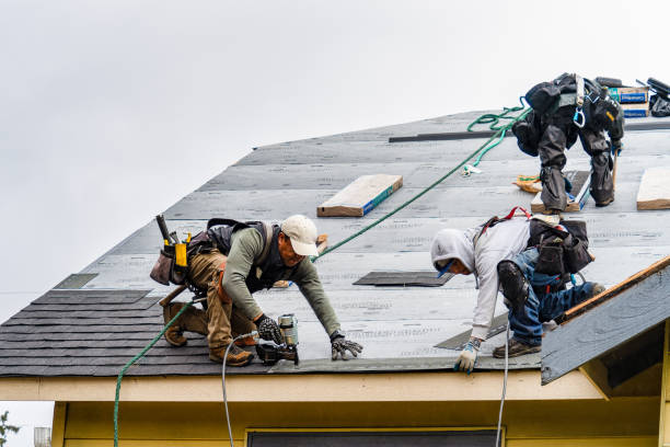 Professional Storm Damage Roof Repair technician working in Cooleemee, NC